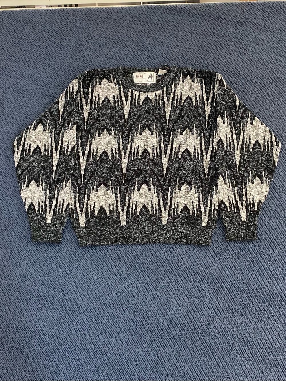 Vintage Nino Foriero Pattern Knit Sweater